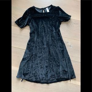 Size 10 black glitter dress from Justice.